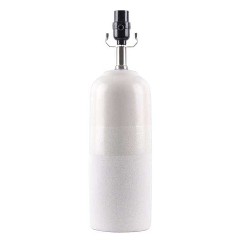 Cream 3-Toned Accent Lamp Base, 18″