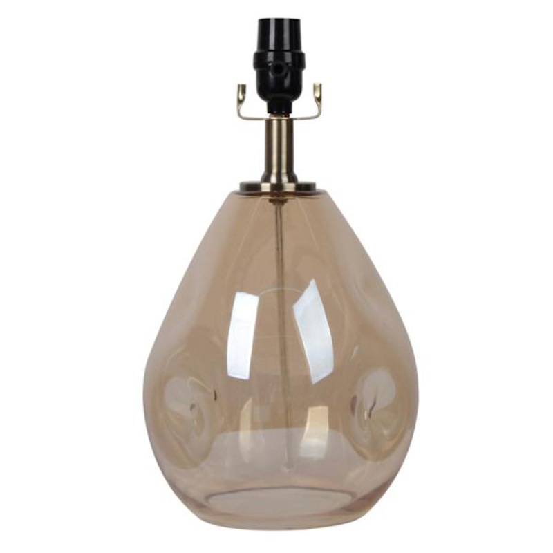 Crosby St. Organic Shaped Glass Small Lamp Base, 14.5″