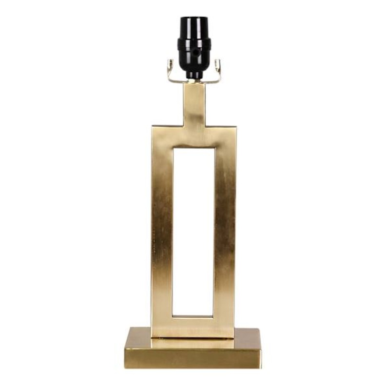 Gold Metal Open Rectangle Small Lamp Base, 16″