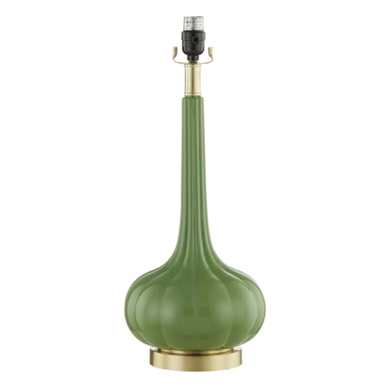 Green Scallop Bulb Table Lamp, 22″