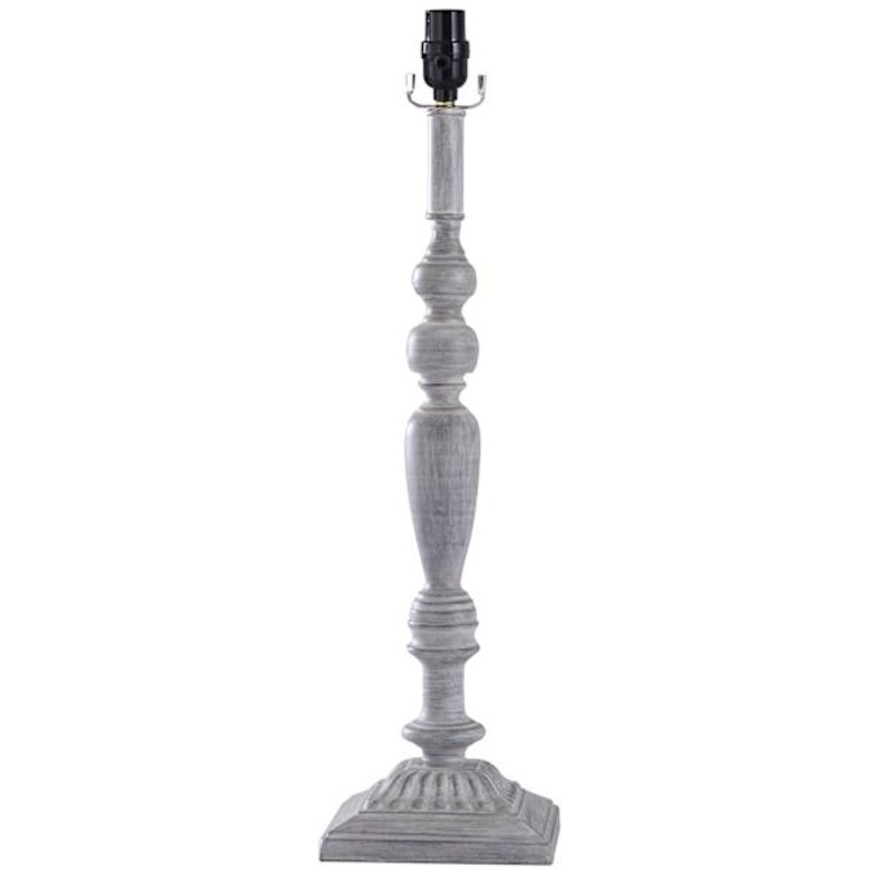 Grey Buffet Lamp Base, 22″