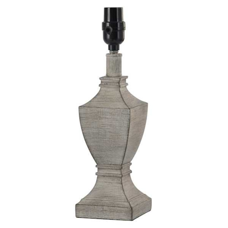Greyson Grey Small Lamp Base, 13.5″