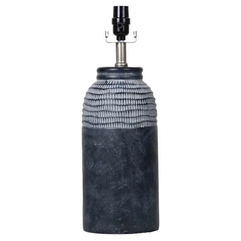 Black Speckled Medium Table Lamp Base, 18″