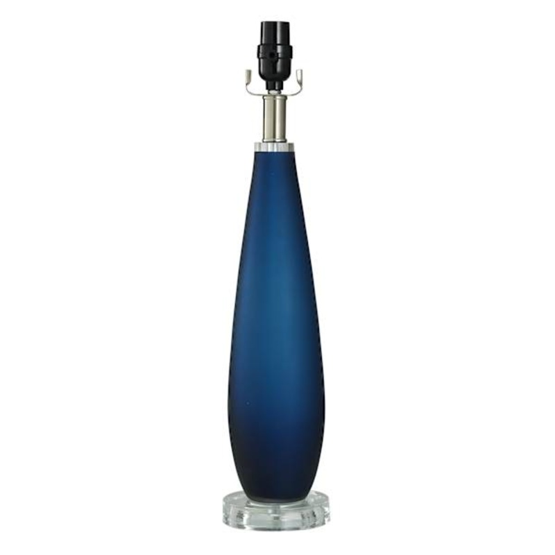 Blue Acrylic Glass Table Medium Table Lamp Base, 21.5″