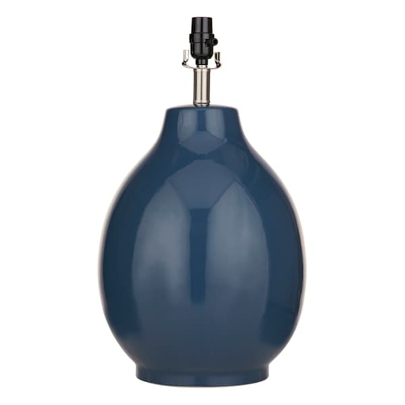 Blue Ceramic Medium Table Lamp Base, 20″