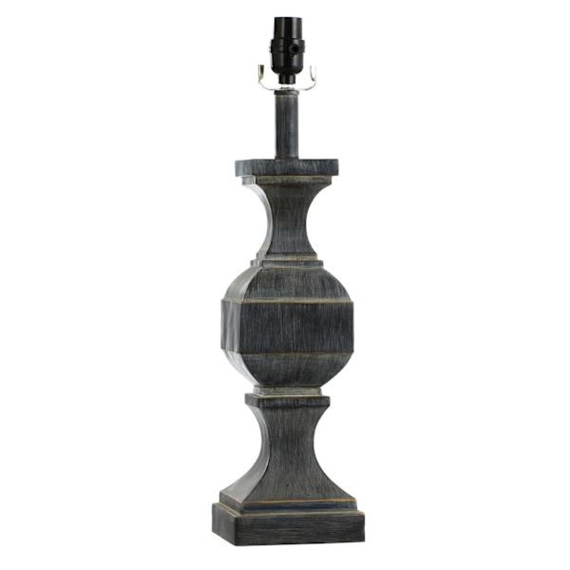 Blue Pillar Medium Table Lamp Base, 22″