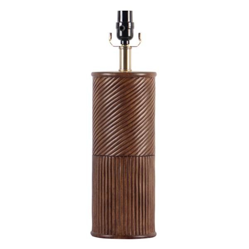 Crosby St. Brown Wood Medium Medium Table Lamp Base, 21″