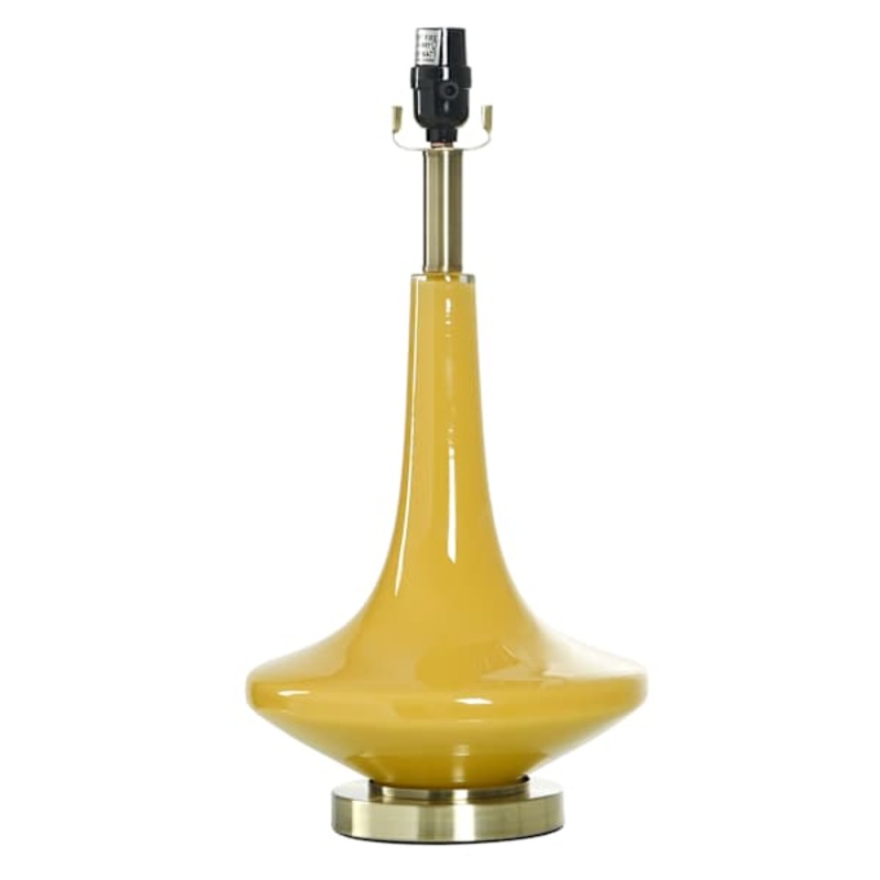 Crosby St. Yellow Ceramic Genie Medium Table Lamp, 19.5″