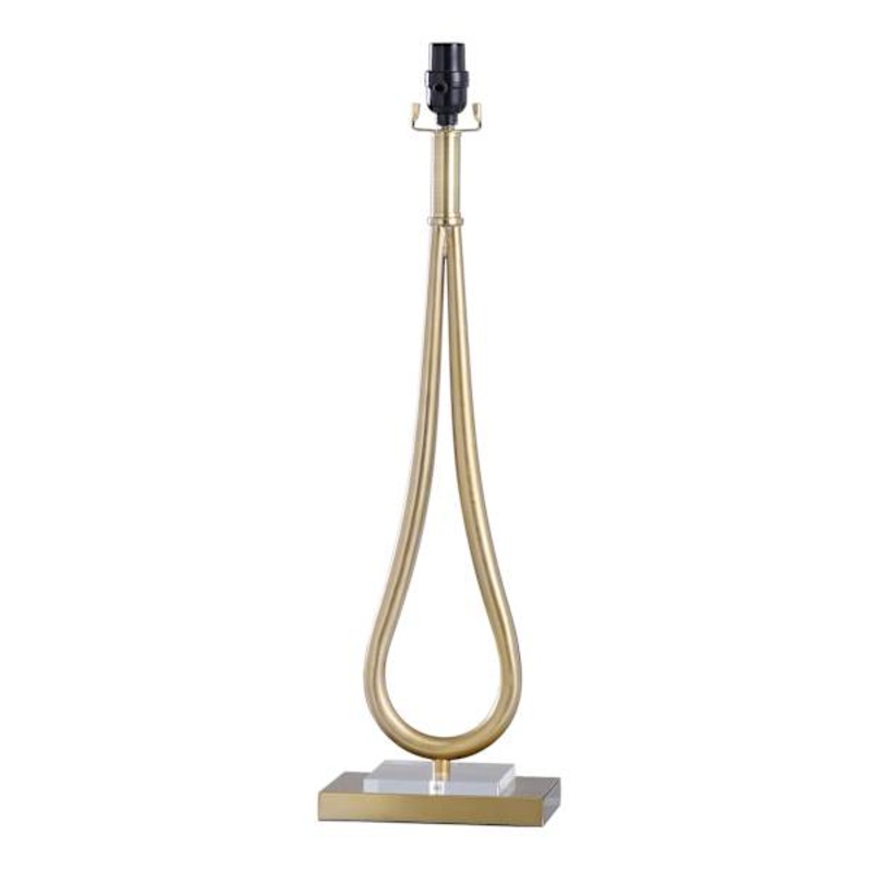 Gold Metal Large Table Lamp Base, 27″