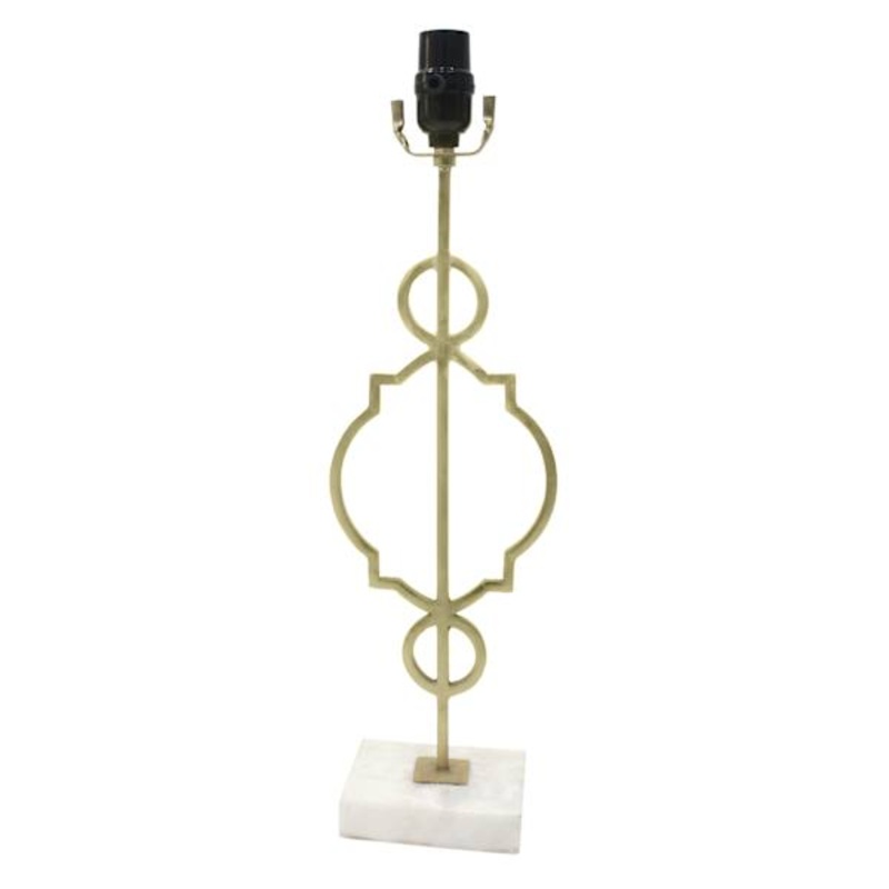 Gold Stacked Decorative Medium Table Lamp Base, 15″