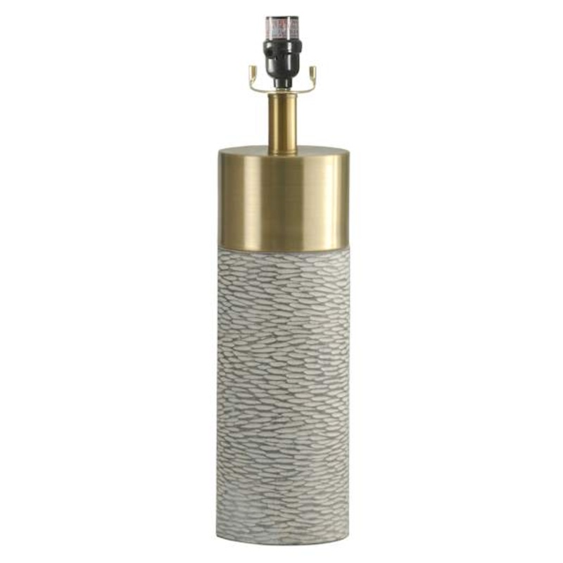 Grey Textured Medium Table Lamp Base, 18″