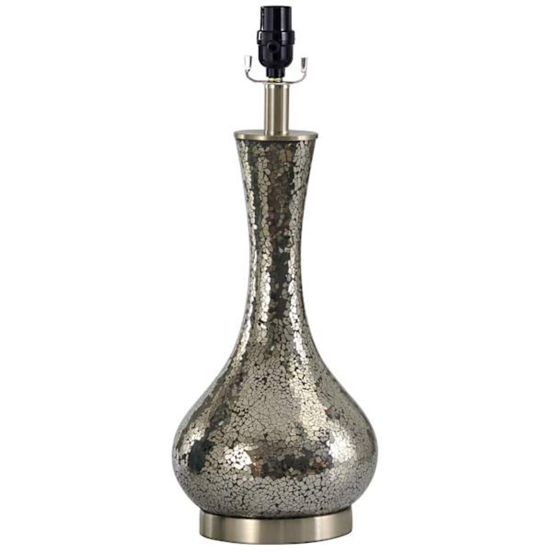 Gunmetal Mosaic Large Table Lamp Base, 23″