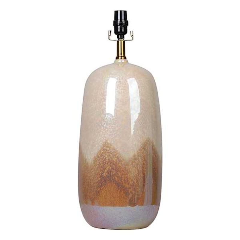 Honeybloom Two-Tone Luster Reactive Glaze Medium Table Lamp Base, 21″