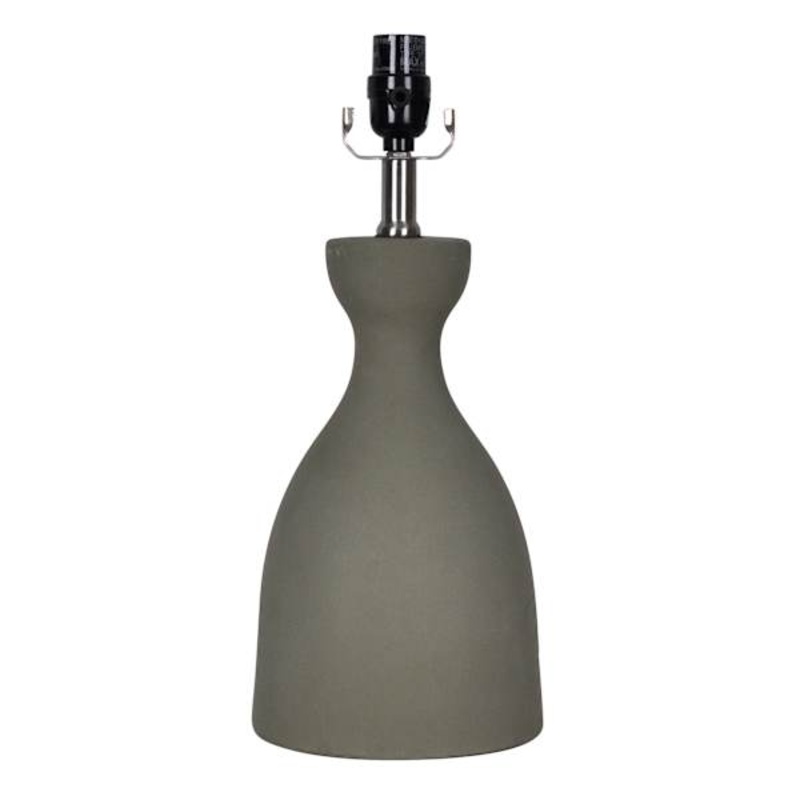 Matte Green Ceramic Medium Table Lamp Base, 17″