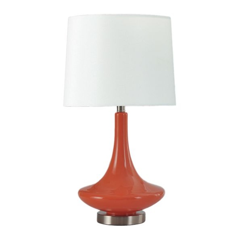 Orange Genie Glass Medium Table Lamp, 19″