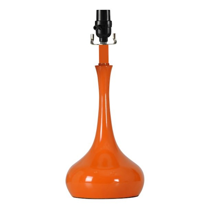 Orange Metal Genie Medium Table Lamp Base, 17″