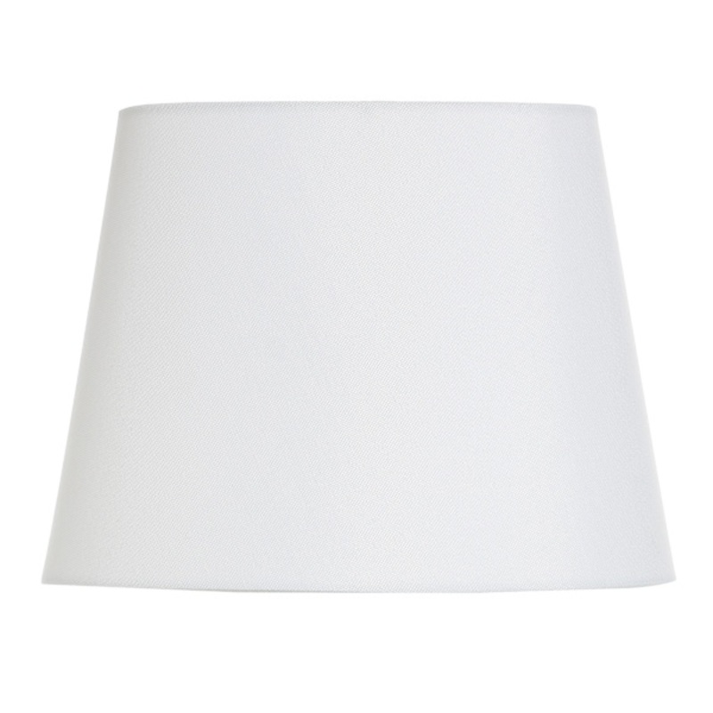 White Oval Tapered Small Table Lamp Shade, 12x9x9