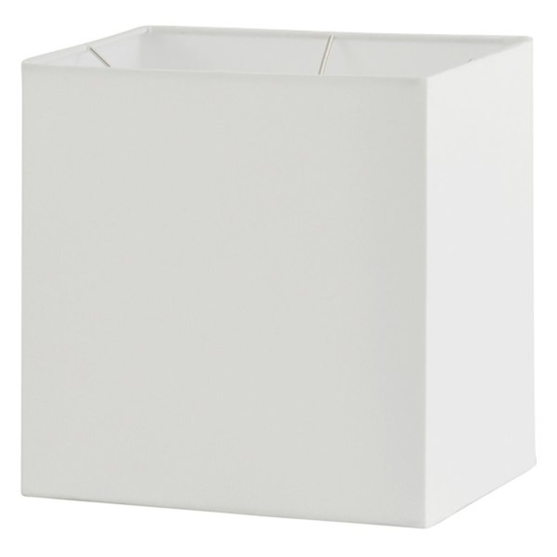 White Square Accent Lamp Shade, 10″