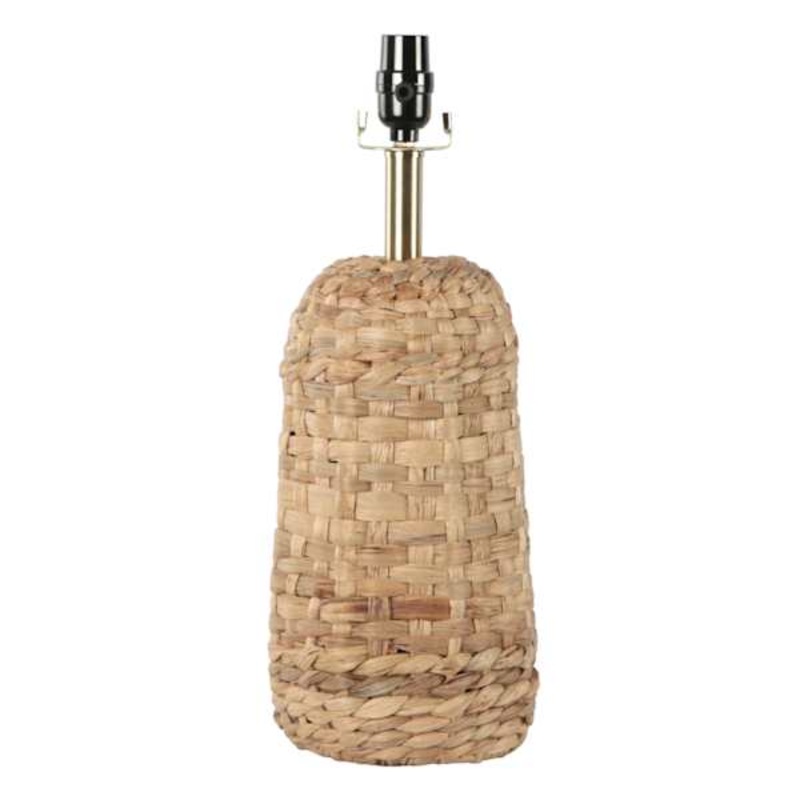 Woven Seagrass Medium Table Lamp Base, 18.5″