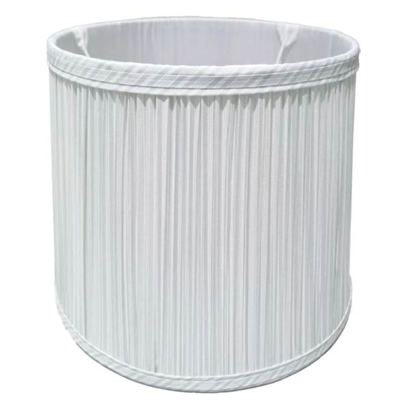 Blue Striped Pleated Small Table Lamp Shade, 11x11x9