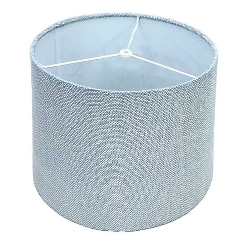Blue Textured Medium Table Lamp Shade, 14x12x10