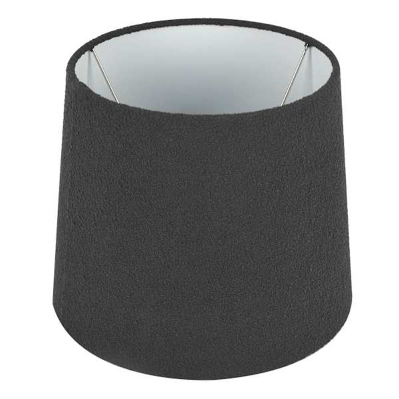 Crosby St. Black Boucle Small Table Lamp Shade, 9x11x9