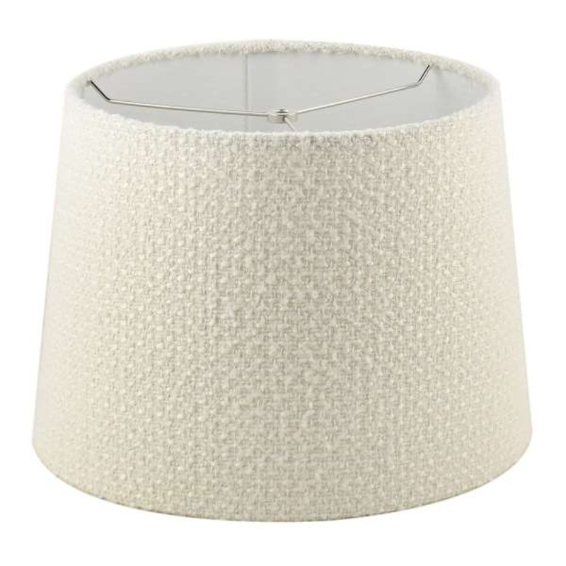 Crosby St. Tan Fabric Textured Medium Table Lamp Shade, 14x10x14
