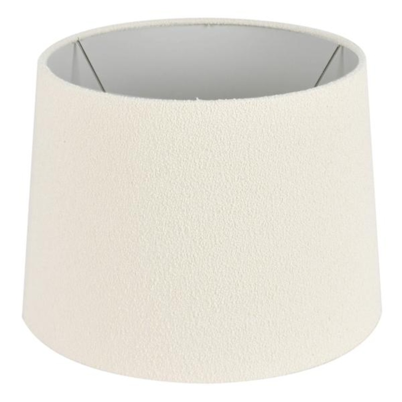 Crosby St. White Boucle Medium Table Lamp Shade, 12x14x10