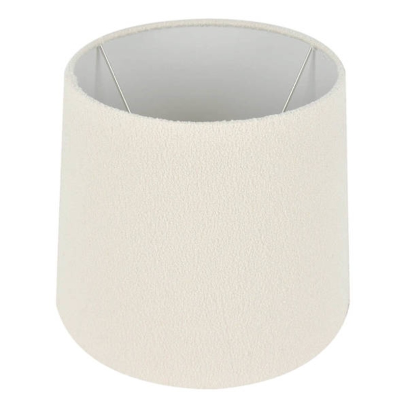 Crosby St. White Boucle Small Table Lamp Shade, 9x11x9
