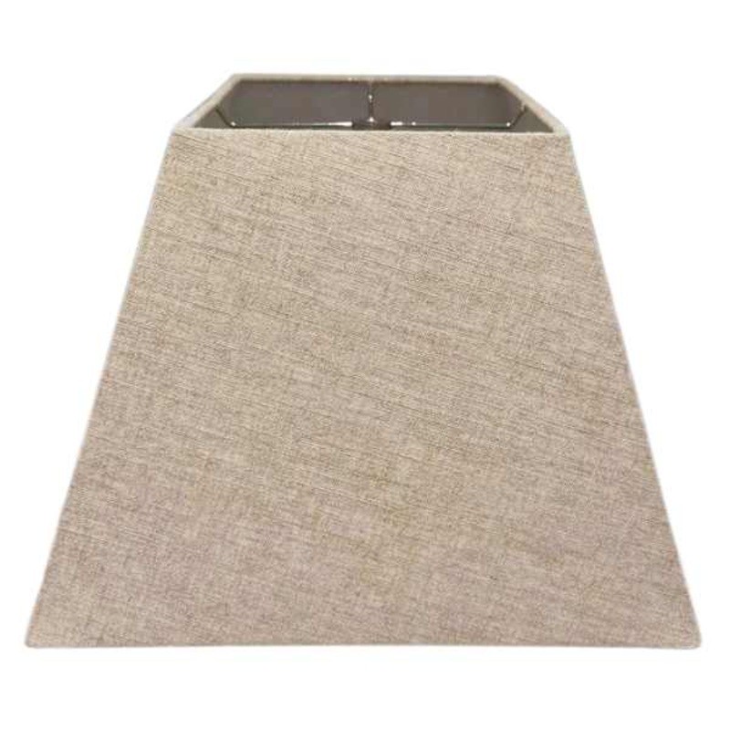 Dark Tan Squared Tapered Medium Table Lamp Shade, 8x15x11