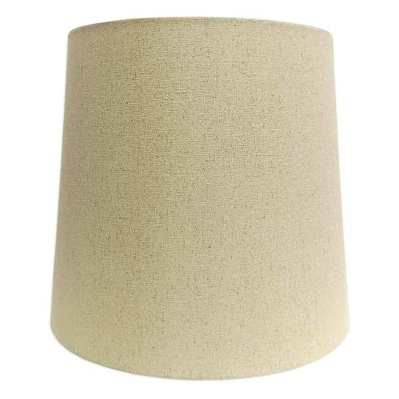 Dark Tan Tapered Drum Large Table Lamp Shade, 13x15x14