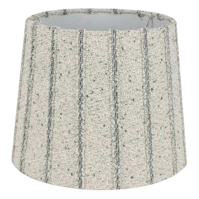 Found & Fable Striped Textured Medium Table Lamp Shade, 12x14x10