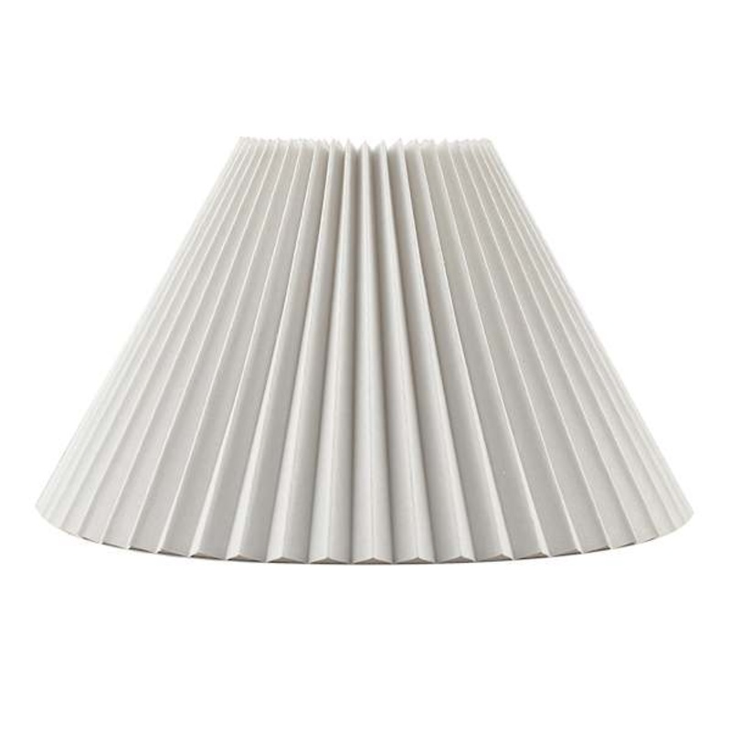 Honeybloom White Pleated Medium Table Lamp Shade, 6x14x9