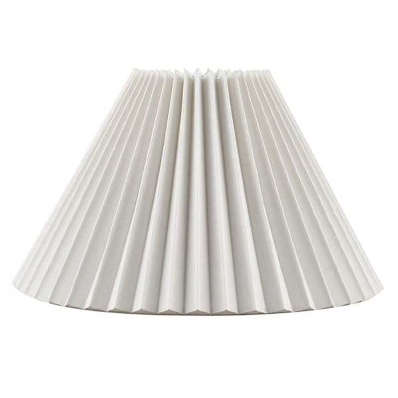 Honeybloom White Pleated Small Table Lamp Shade, 5x12x8