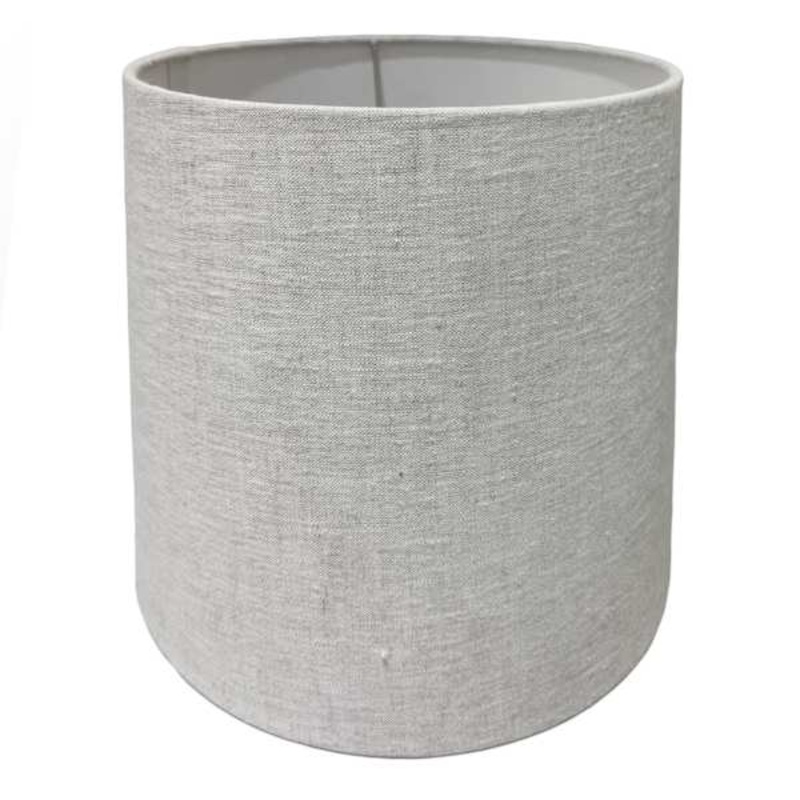 Light French Grey Tapered Small Table Drum Shade, 10x11x10