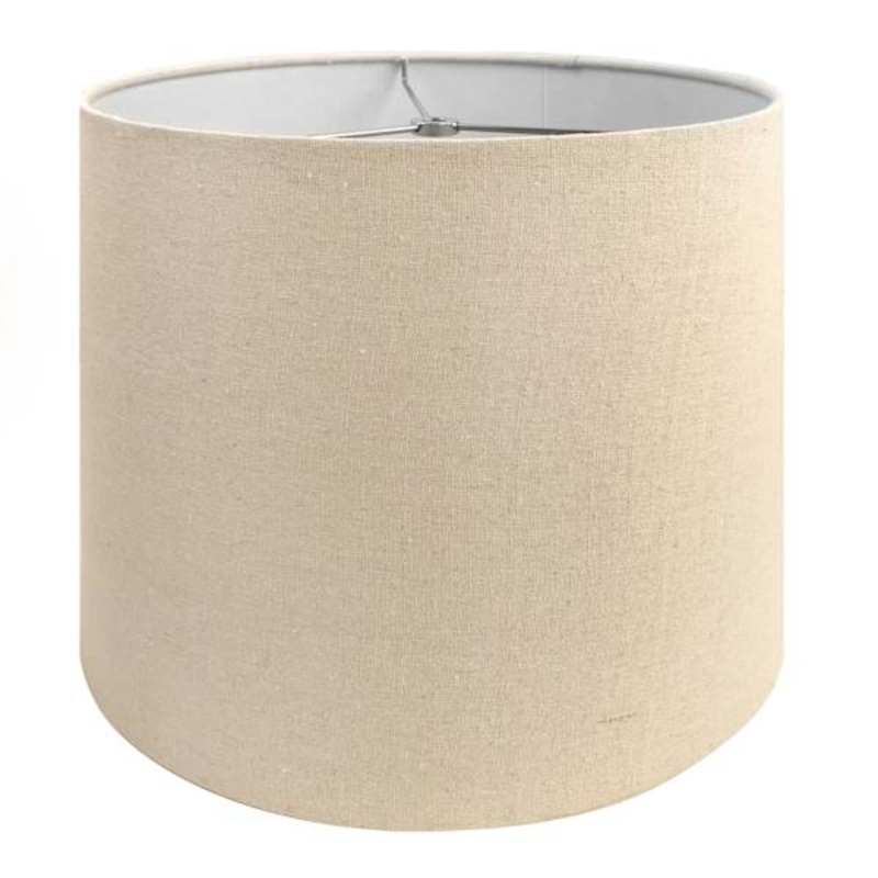 Light Tan Tapered Drum Medium Table Lamp Shade, 12x14x10