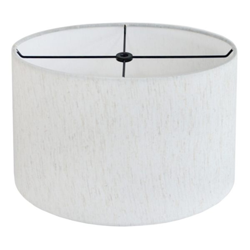 Neutral Linen Oval Medium Table Lamp Shade, 14x9x9