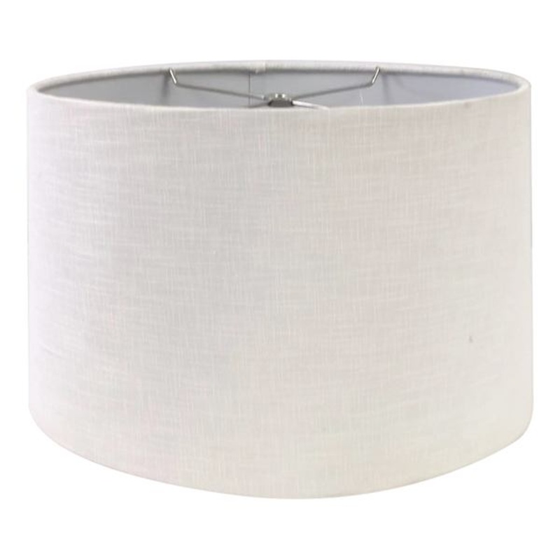 Off-White Oval Medium Table Lamp Shade, 9x14x9