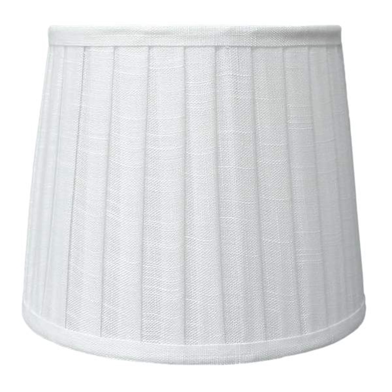 Providence Off-White Tapered Drum Small Table Lamp Shade, 9x11x9