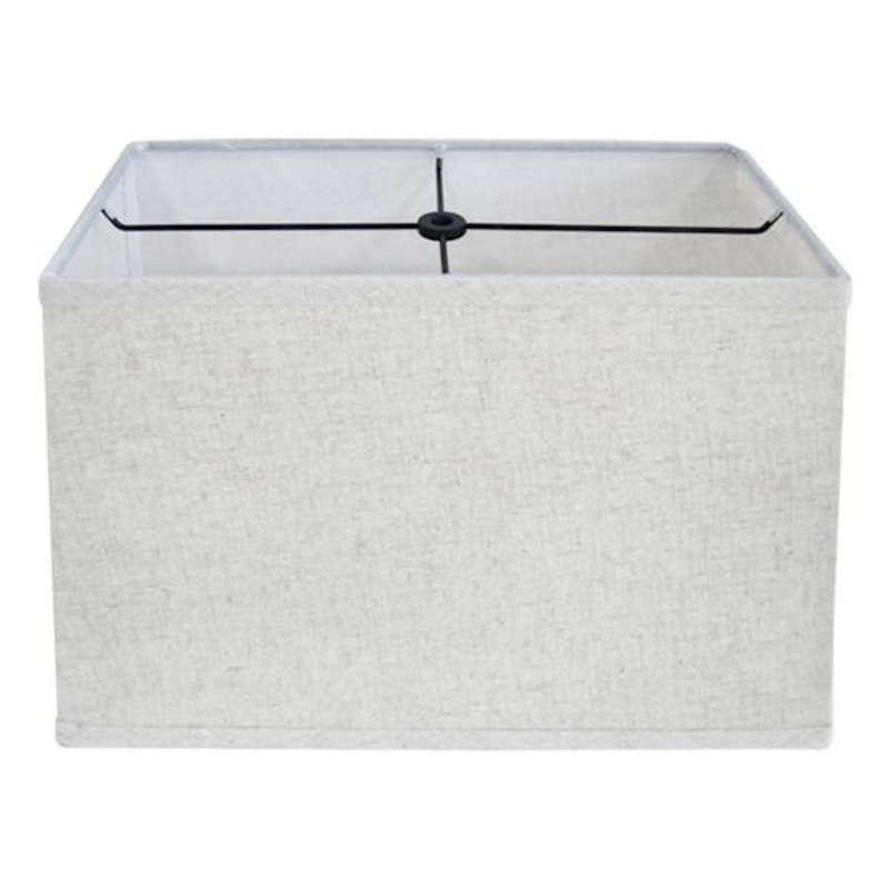 Tan Rectangle Medium Table Lamp Shade, 15x9x10