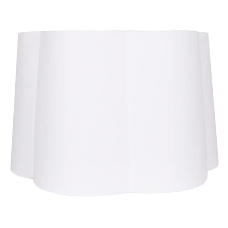 White Plain Weave Scallop, 19″