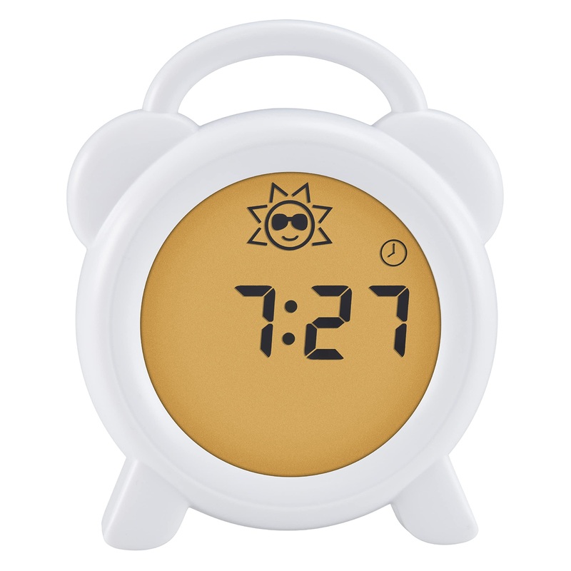 Alecto BC -100 Pedagogical alarm clock children – sleeping trainer children – Learning from sleeping and waking up with LED Kind alarm clock – white 1 piece (1 Pack) white