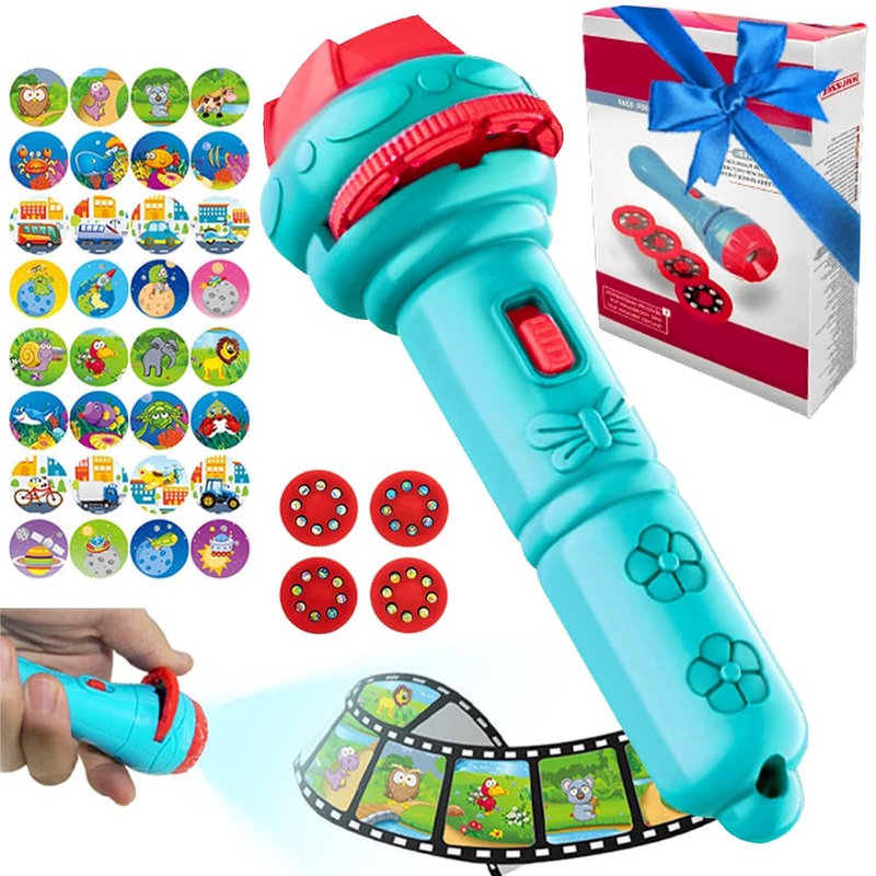 Children’s flashlight with 32 pictures flashlight children young girls children’s toys from 2 3 4 years projector children projector flashlight children learning games gift girls boy