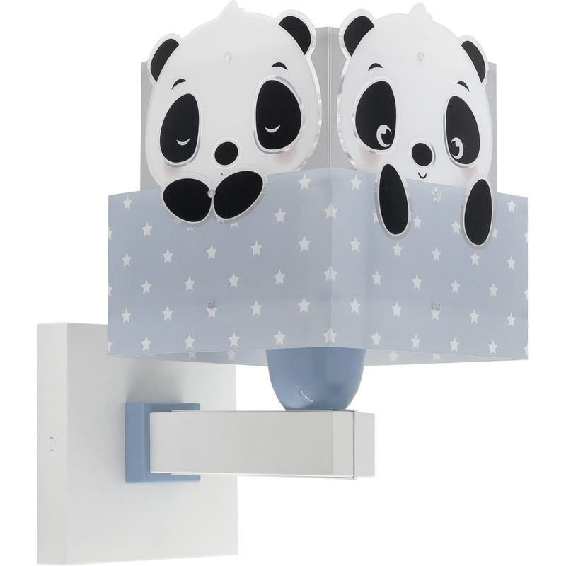 Dalber children’s wall lamp children’s lamp wall light children’s room clouds animals panda bear panda blue 63169T E27