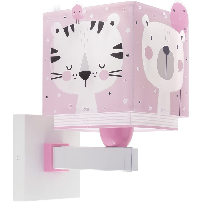 Dalber children’s wall lamp children’s lamp wall light children’s room clouds baby jungle animals pink 63119S E27