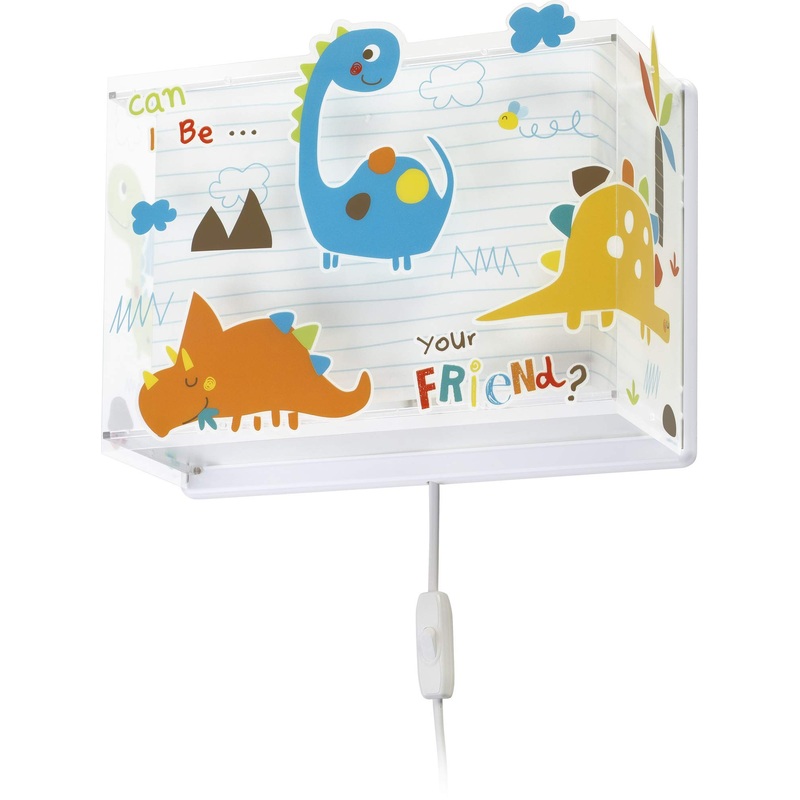 Dalber children’s wall lamp children’s lamp wall light children’s room dinosaur animals dinos 73458 E27