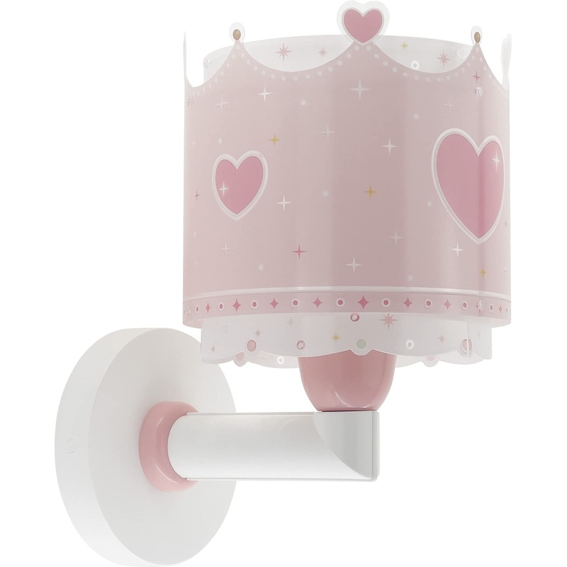Dalber children’s wall lamp children’s room children’s lamp wall light Little Queen crown pink 61109 E27