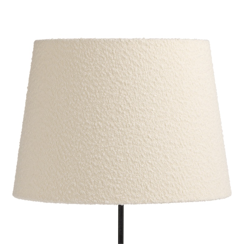 Ivory Boucle Drum Table Lamp Shade