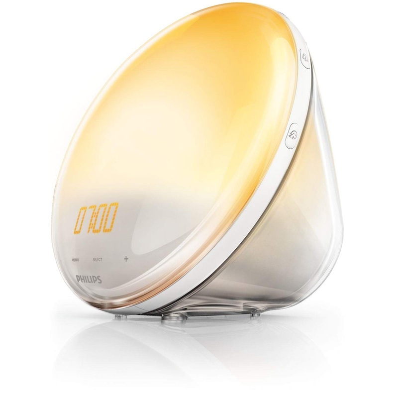 Philips HF3519/01 Wake-up Light (Sunrise Function Digital FM Radio Daylight Alarm Clock) White