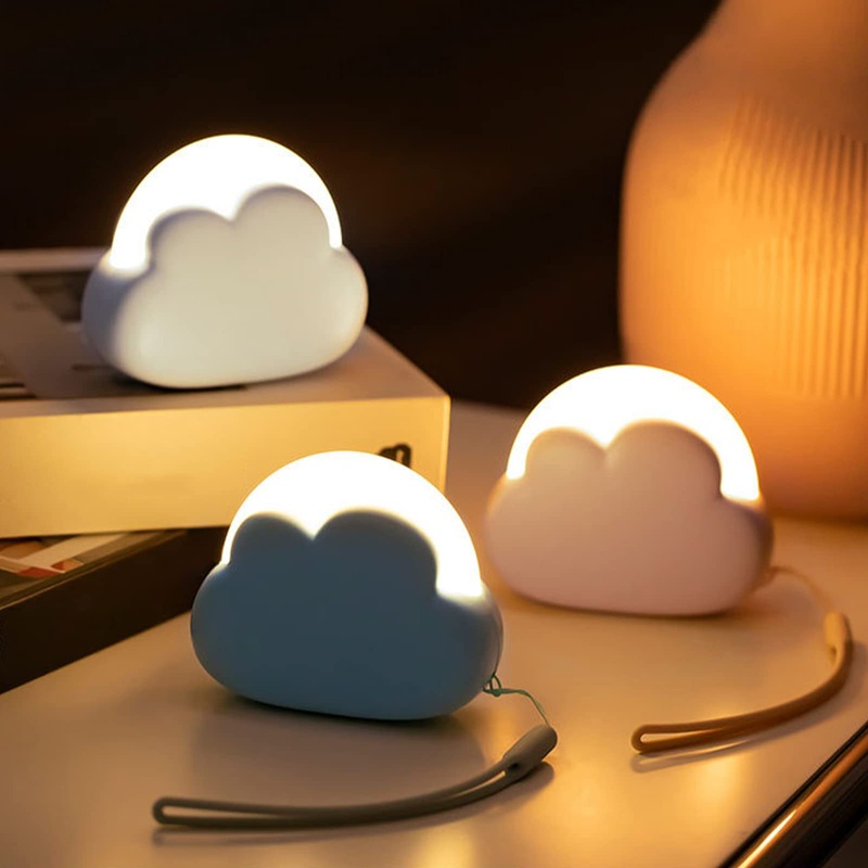 Aicharynic 1 piece of Led Nachlicht Kinder Nachlicht Dimmable Nachlicht Baby for Bedroom Nursery Baby Room Portable UsB Charging Gifts for Woman Girls Friends – White